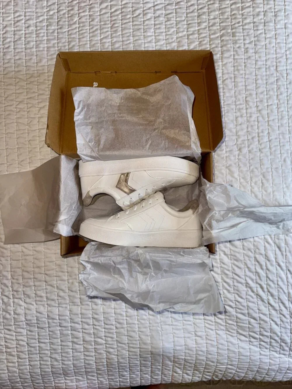 Dr. Scholl’s Madison Lace Sneakers White Gold Women’s Size 8M New in Box - Picture 8 of 8